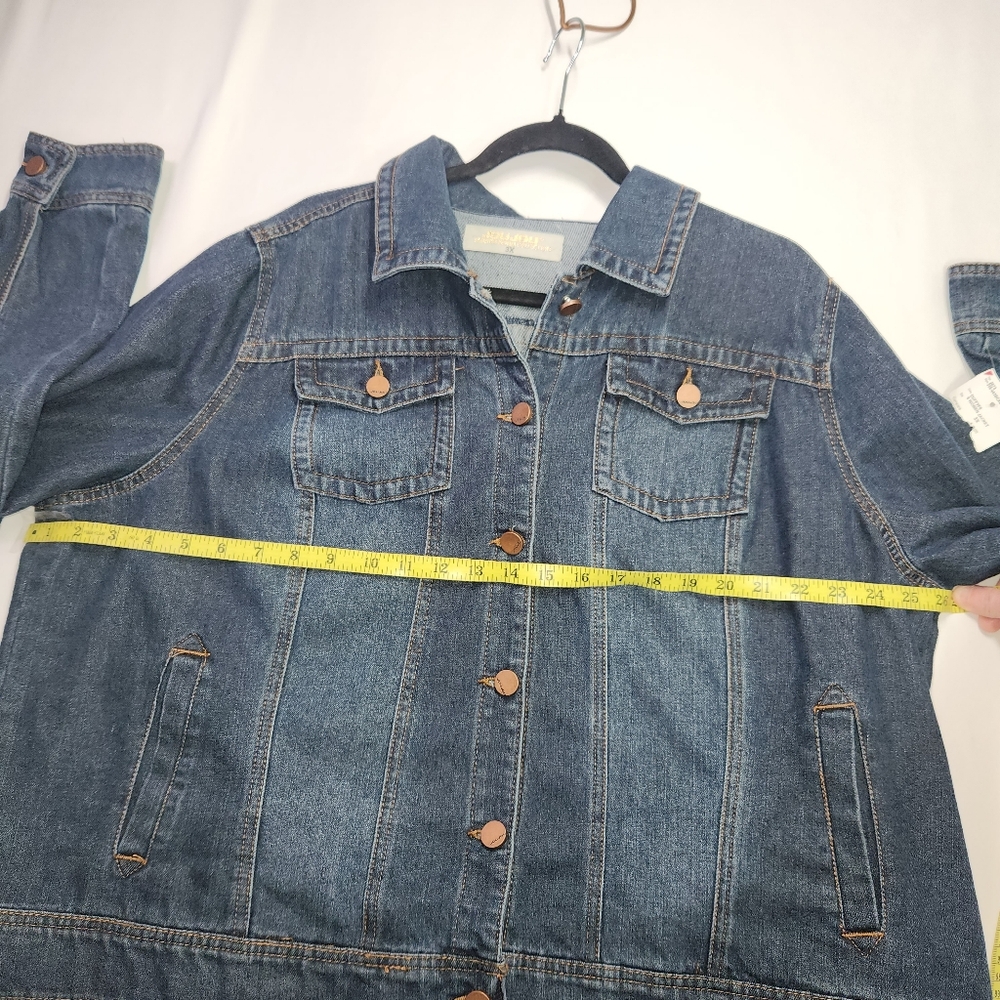 NWT Jou Jou Indigo Denim Jacket 3XL - Picture 6 of 7